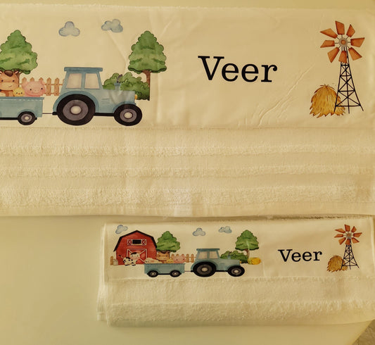 Baby's Towel and Hand Towel Set