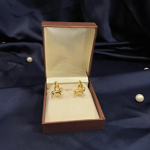 Vintage lion cufflinks - Gold plated