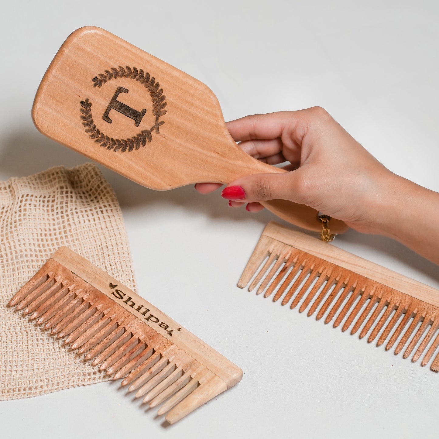 Hair Brush with Nylon Bristles