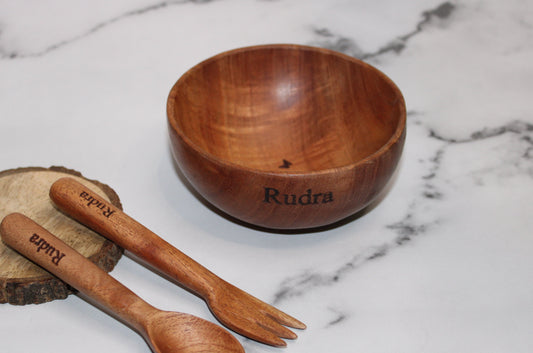 Wooden Bowl for Babies